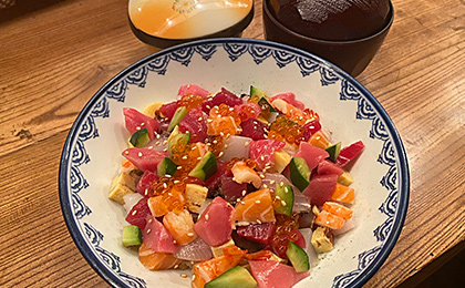 寿 ちらし（1.5人前）天ぷら付き