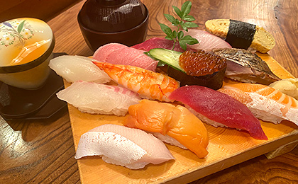 寿 にぎり（1.5人前）天ぷら付き